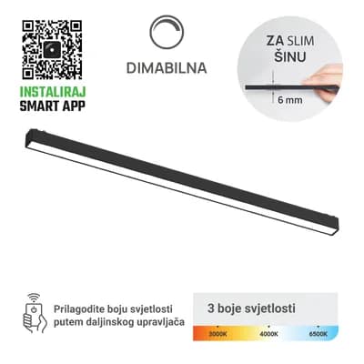 LED magnetna svjetiljka Green Tech, 24W, 3CCT, LED Osram, Dim./ Smart Lamp APP