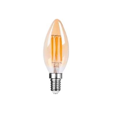 LED filament žarulja Green Tech 4W, 2700K, E14, AC220V, C35, amber, dimabilna