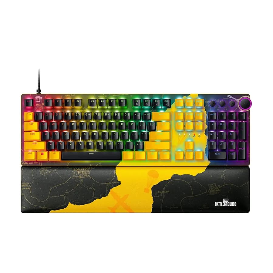 Tastatura Razer Huntsman V2 - Optical Gaming Keyboard - PUBG: Battlegrounds Edition (Linear Optical Switch) - World Packaging, RZ03-03932300-R3M1