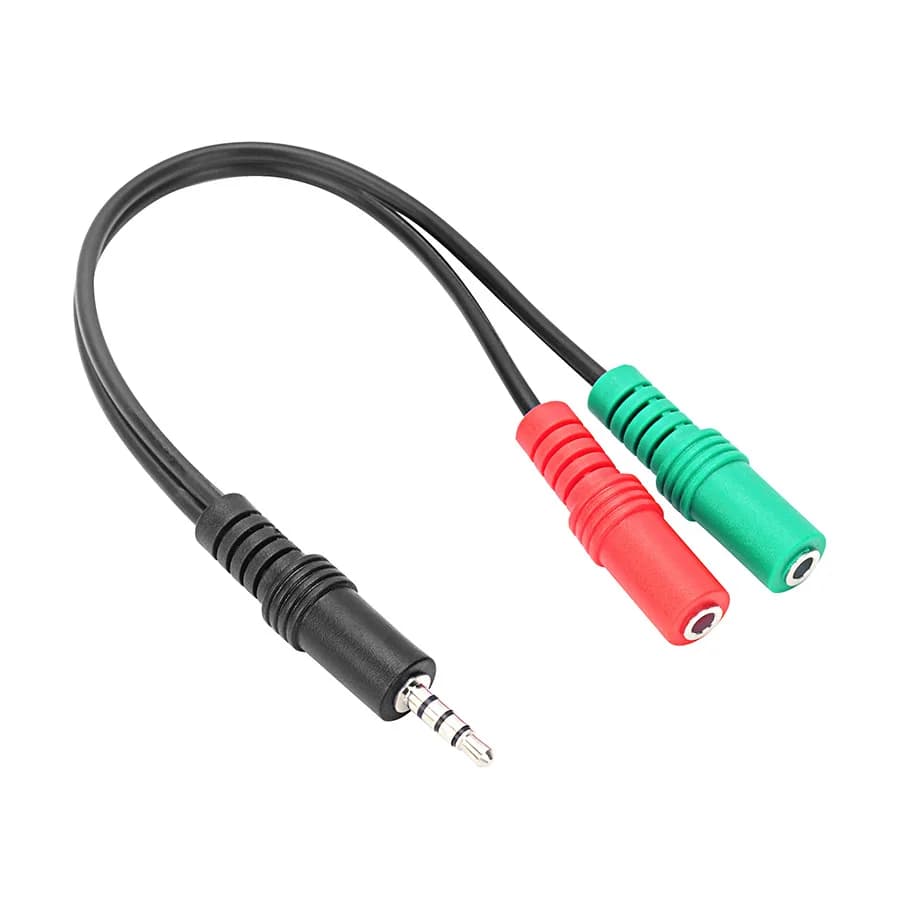 Speedlink TRAX audio adapter za slušalice male 3,5mm 4-pin to female 2x3,5mm 3-pin, PS5/PS4/Xbox Series X/S, SL-450103-BK