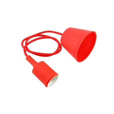 Kabel s grlom Green Tech E27 grlo x 1 kom, plastika, crvena boja, 1,5 m