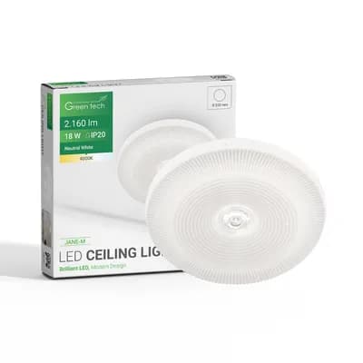LED plafonjera Green Tech 18W, 4000K, fi 33cm