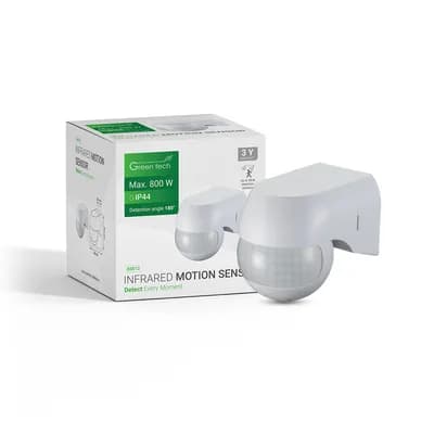 Infracrveni nadgradni senzor pokreta Green Tech IMS12, IP44, 180°