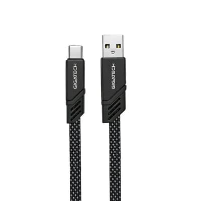USB na C kabel Gigatech 1m, 15W, crno-bijeli