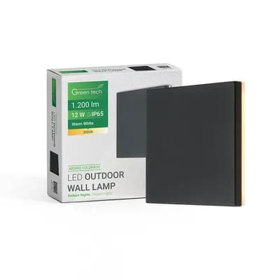 LED zidna svjetiljka Green Tech COLORADO, 12W, 3000K, IP65