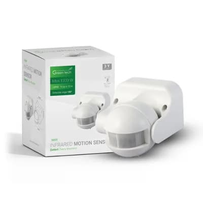 Infracrveni nadgradni senzor pokreta Green Tech IMS09, IP44, 180°