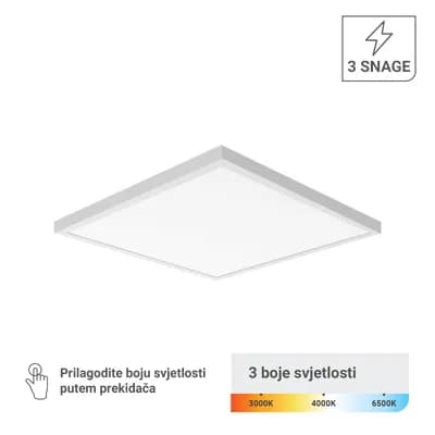 LED panel NADGRADNI Green Tech 600 x 600 x 38 mm, 48W, 3 CCT, 3 SNAGE, 127lm/W