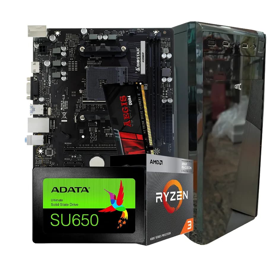 GNC BEST OFFICE AMD Ryzen 3 4300GE A520 RAM 16GB DDR4 480GB SSD