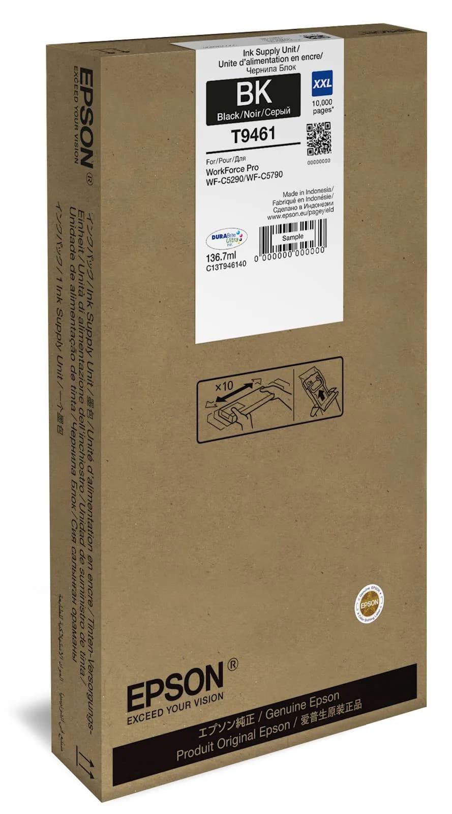 Tinta EPSON za WF-C5790 XXL Crna 10k