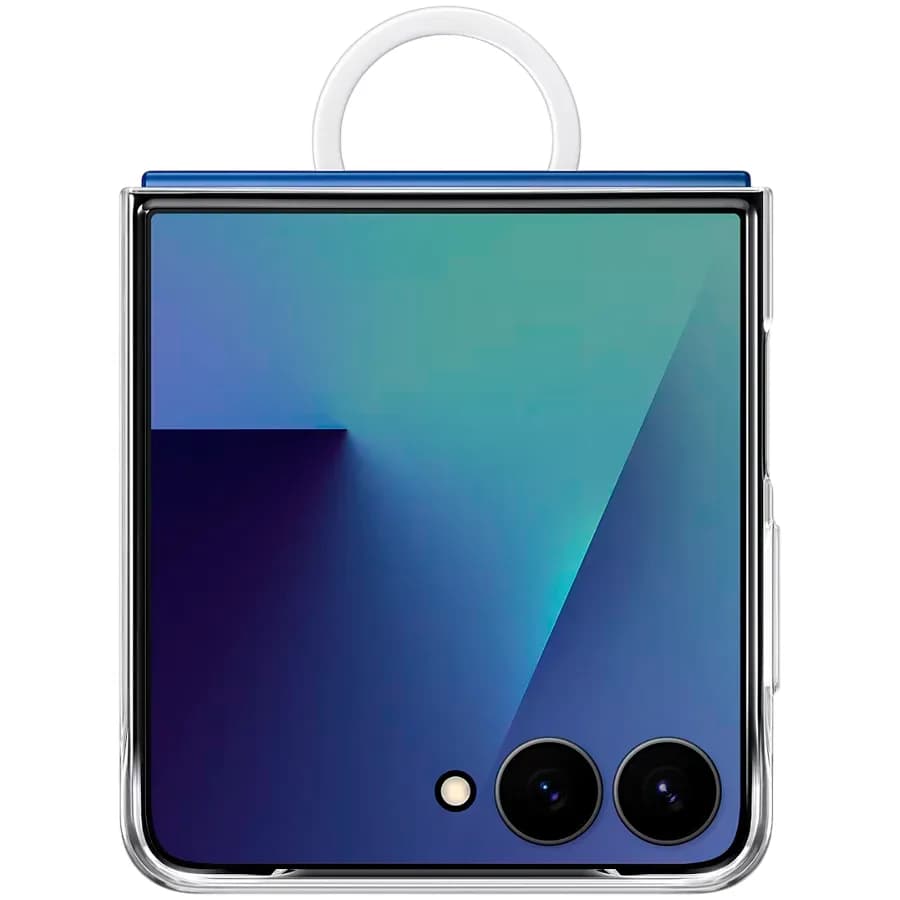 Samsung Galaxy Z Flip7 Ring Case (Clear) Transparent
