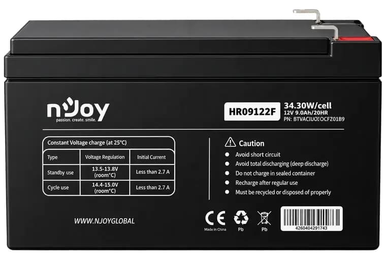 NJOY Baterija HR09122F, F2