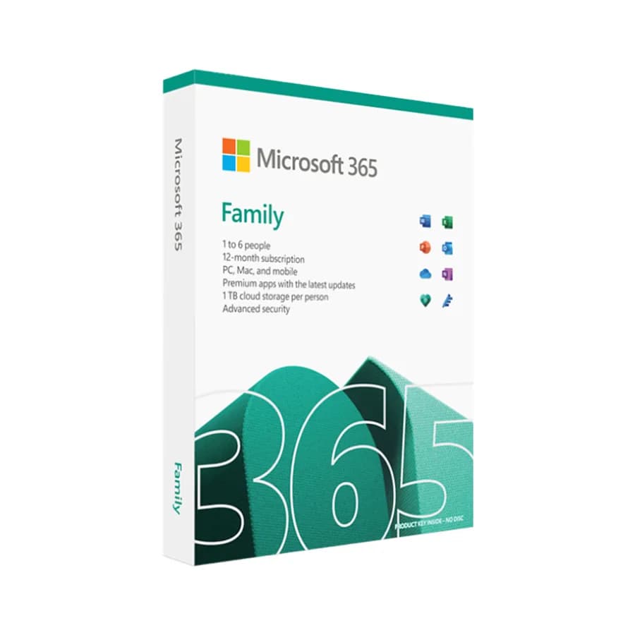 FPP Microsoft Office 365 Family Retail ENG Sub 1Y, EP2-32329