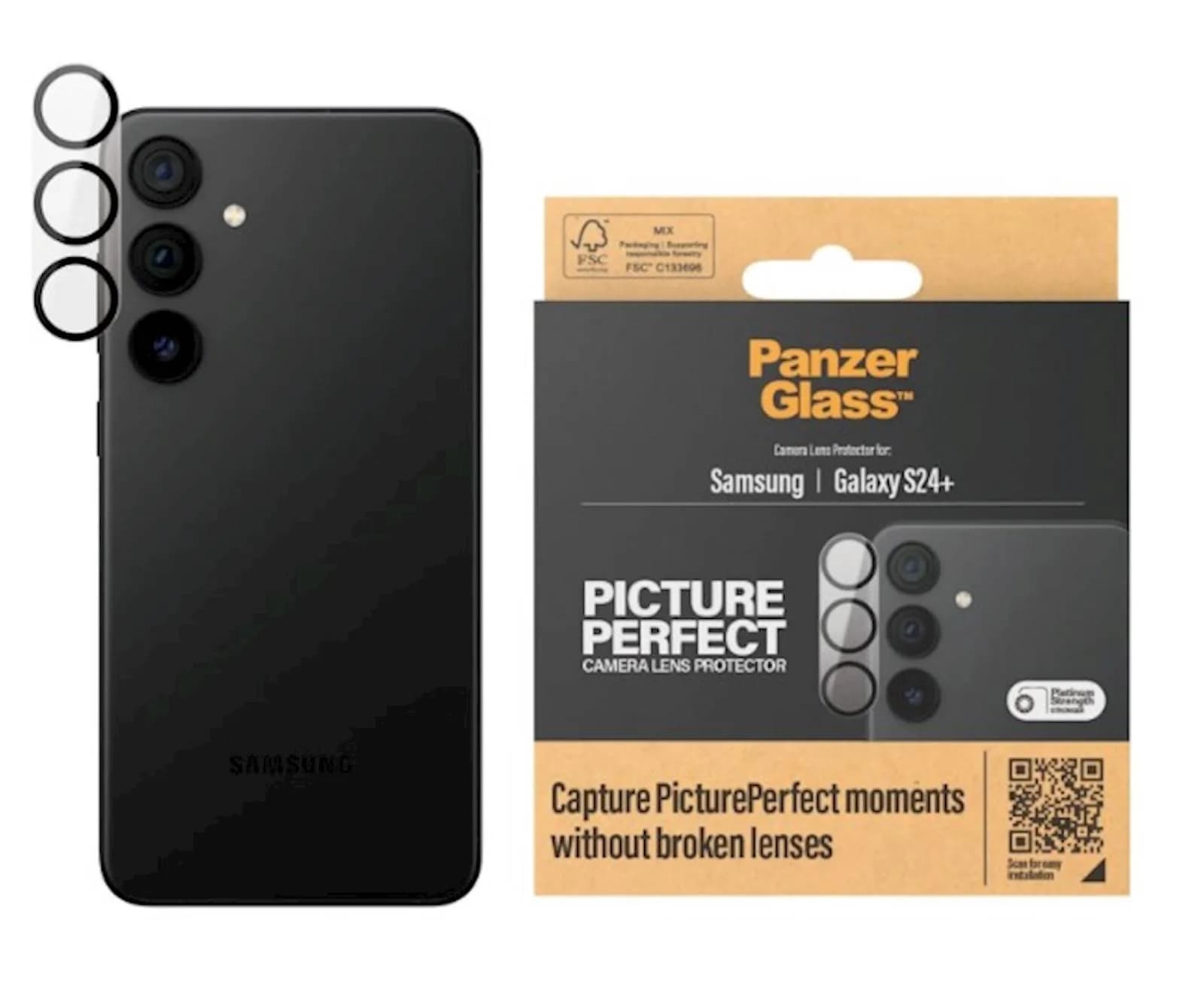 PanzerGlass Zaštitni okvir za kameru PG Galaxy S24+Black