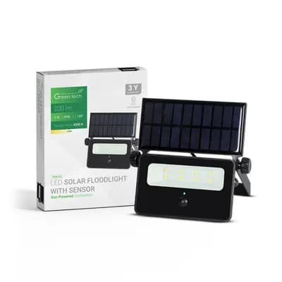 LED solarni reflektor Green Tech 2W, 4000K, IP65, 200 lm