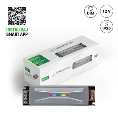 LED napajanje+ Kontroler Green Tech SMART 200W, 12V, IP20
