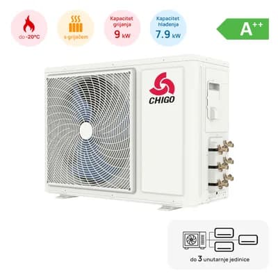 Multi split Chigo vanjska jedinica 7.9kW, A++, -20 ~ 55°C, s grijačem, 3 izlaza
