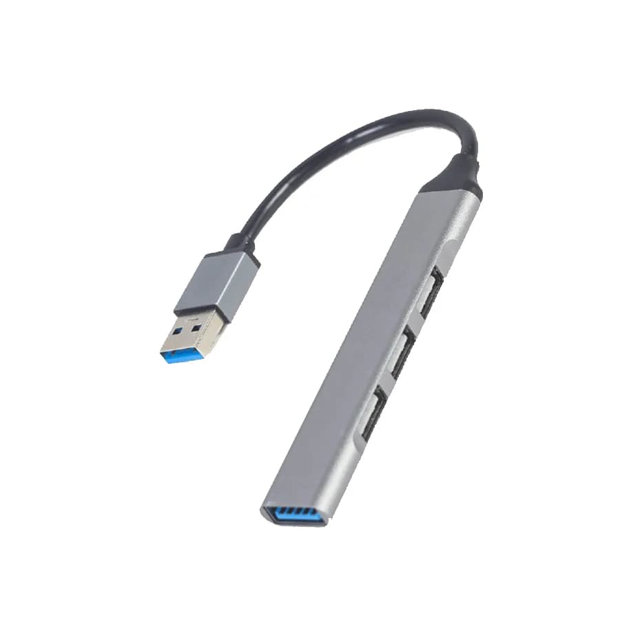 USB HUB 4-port USB hub (USB3 x 1 port, USB2 x 3 ports), silver GEMBIRD UHB-U3P1U2P3-02