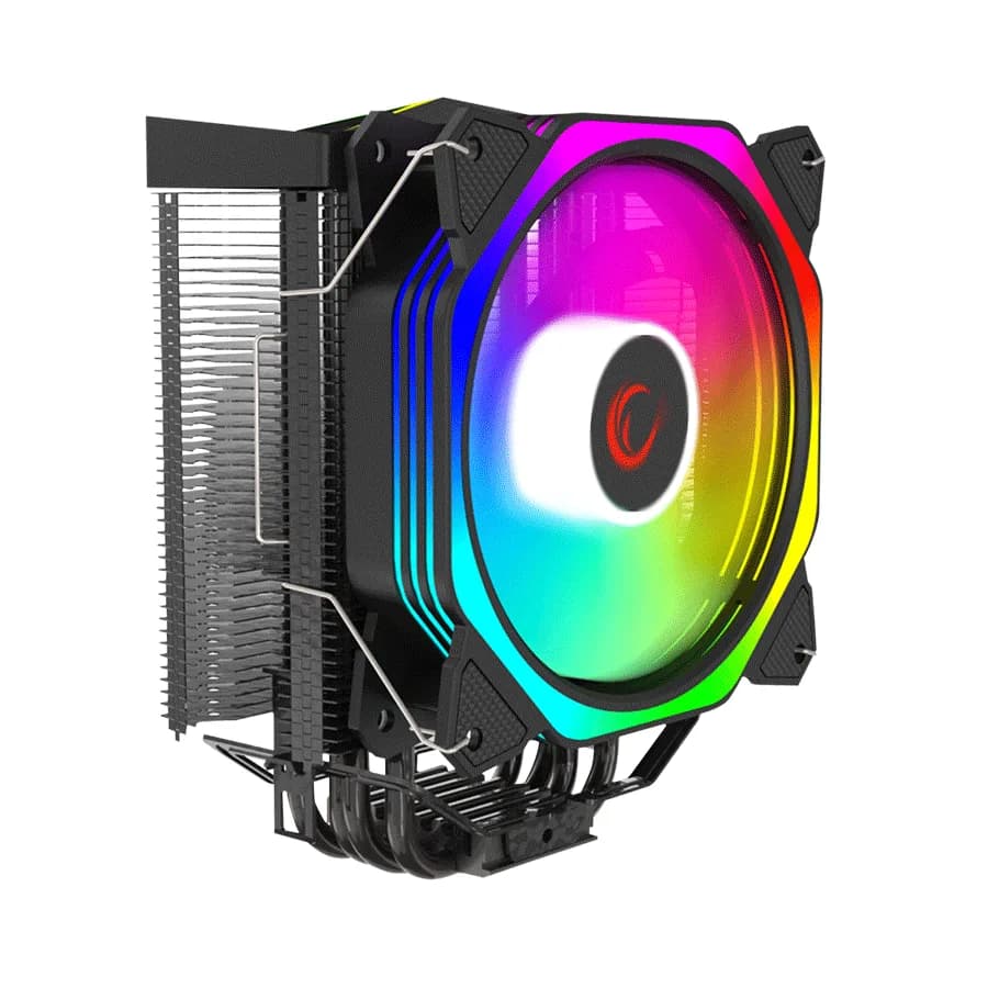 CPU hladnjak RAMPAGE OCTAGON C50 Black 57CFM 1800RPM 12cm ARGB AM5/LGA1700 Compatible Air Cooled CPU Fan
