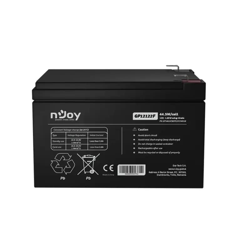 NJOY baterija 12V 12Ah GP12122F T2/F2