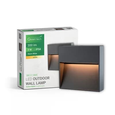 LED zidna svjetiljka Green Tech VENUS, 3W, 3000K, IP54