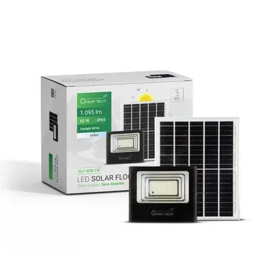 LED solarni reflektor Green Tech 60W, 6500K, IP65, solar