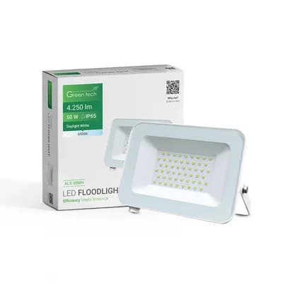 LED reflektor Green Tech 4250 lm, 50W, 6500K, IP65, bijeli
