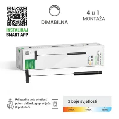 LED magnetna svjetiljka Green Tech "MYSTYLE" 6W, 3CCT, Dim./ Smart Lamp APP