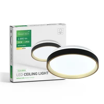 LED plafonjera Green Tech 24W, 4000K, promjer 39cm