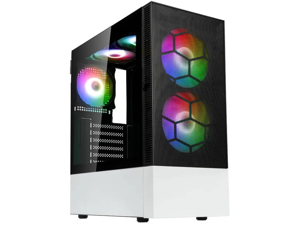 Kolink Observatory MX Mesh ARGB, Mid-tower, ATX 5x ARGB Fans, Black/White