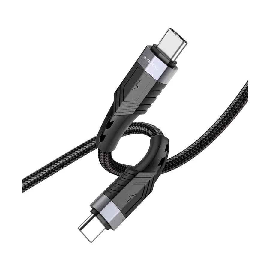 USB kabal BOROFONE BU35 Type-C Influence charging data cable black USB to Type-C, 1,2m, 3A