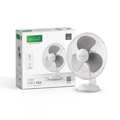 Ventilator stolni Green Tech 35W, 12“, bijela boja