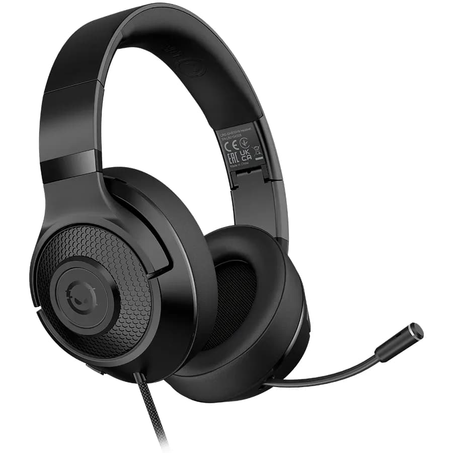 Lorgar Noah 101, Gaming headset with microphone, 3.5mm jack connection, cable length 2m, foldable design