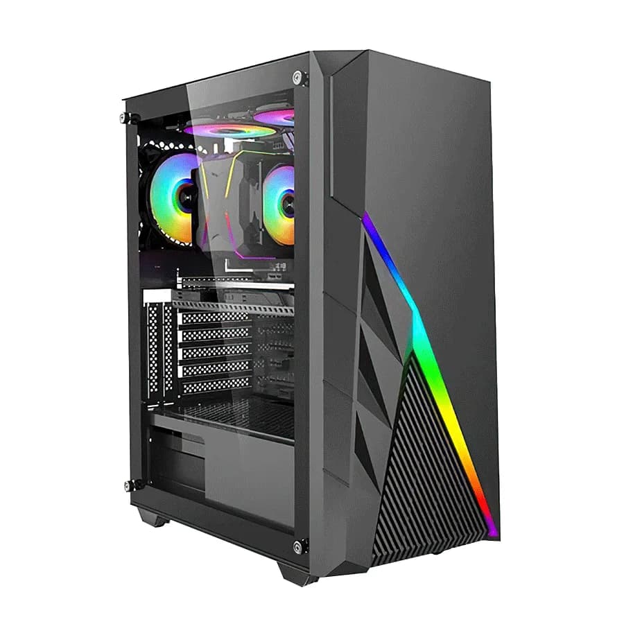 Kućište IG-MAX T5912 BUSTER gaming, Glass, 1x120mm ventilator. MIDI ATX