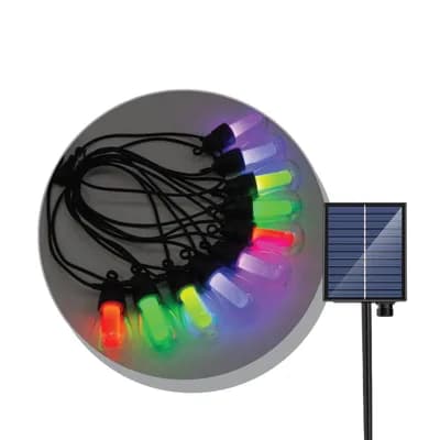 LED solarni svjetlosni lanac LUMERA LIGHTING IP65 2700K + RGB ŽARx10, uključena
