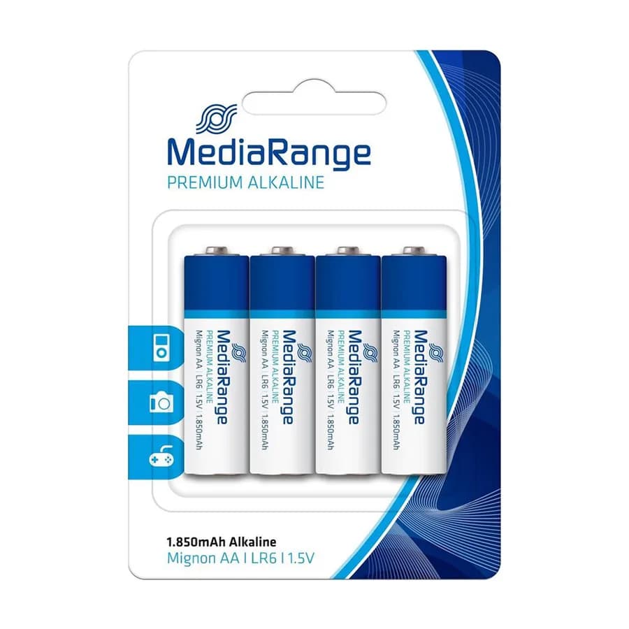 Baterija MEDIARANGE,1,5V AA 4/1,ALKALNA 049921,LR-6 MRBAT104