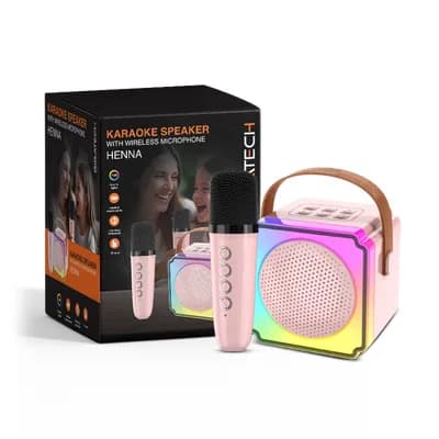 Zvučnik Gigatech HENNA (USB/TF/bluetooth) karaoke s wireless mikr., dječji, pink