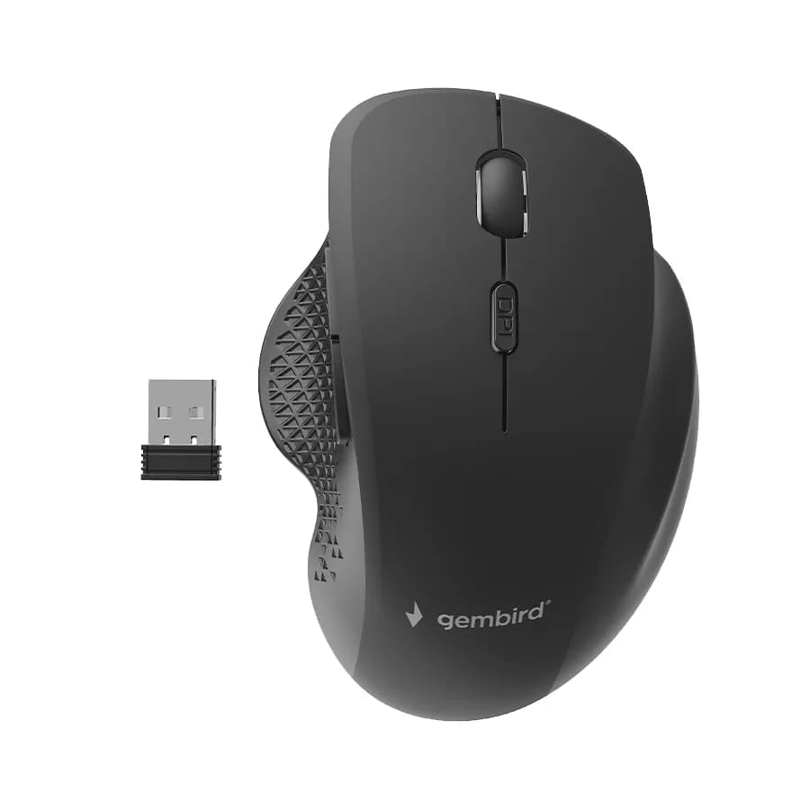 Miš GEMBIRD MUSW-6B-02, 6-button wireless optical mouse, black