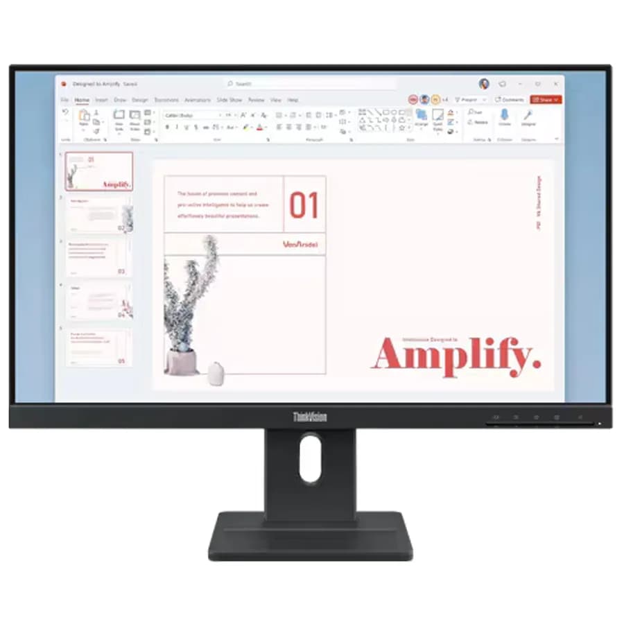 Lenovo ThinkVision E24-40 Monitor 23.8'' IPS AG, 16:9, 1920x1080, 100Hz, 178/178, 4/6ms, 250cd/m2, 1300:1, Spk