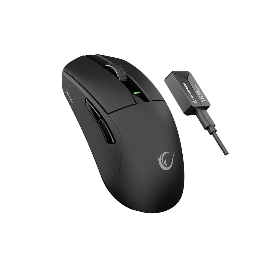 Miš gaming RAMPAGE Zenith Bt Wired 2.4g Black Wireless Paw3395 Nordic 52833 MCU, 41653