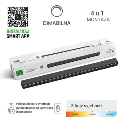 LED magnetna svjetiljka Green Tech "MYSTYLE" 24W, 3CCT, Dim./ Smart Lamp APP