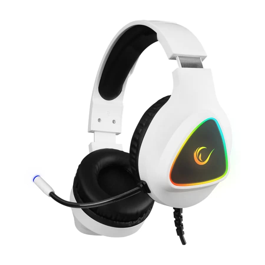 Slušalice sa mikrofonom gaming RAMPAGE M7 MONCHER white, RGB LED, USB 7.1
