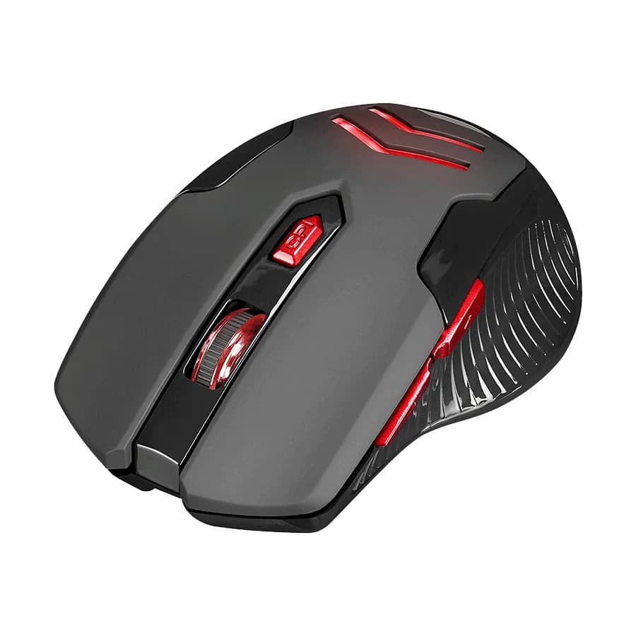 Miš wireless Everest SM-763 Red 6D 2400DPI 2.4Ghz Black Gaming Led Illuminated