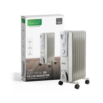 Uljni radijator Green Tech 1500W, električni