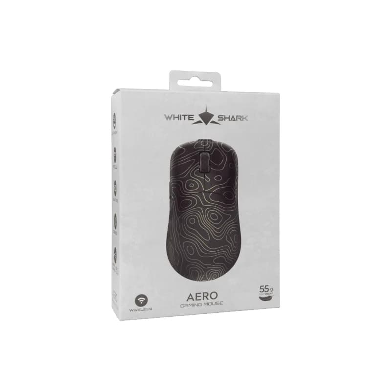 WHITE SHARK MIŠ WGM-5015 AERO 10.000 DPI - Zlatna Wireless