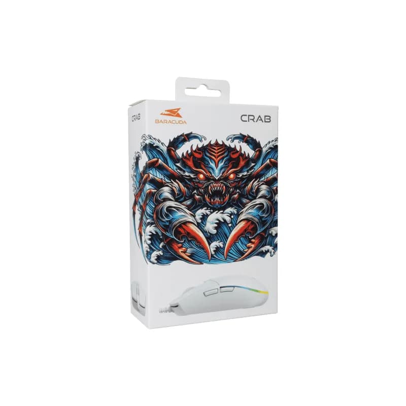 BARACUDA MIŠ BGM-112 CRAB BIJELI / 3200 dpi