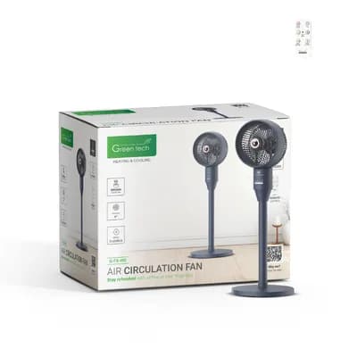 Ventilator s postoljem Green Tech, 45W, 9", tamno plavi, timer