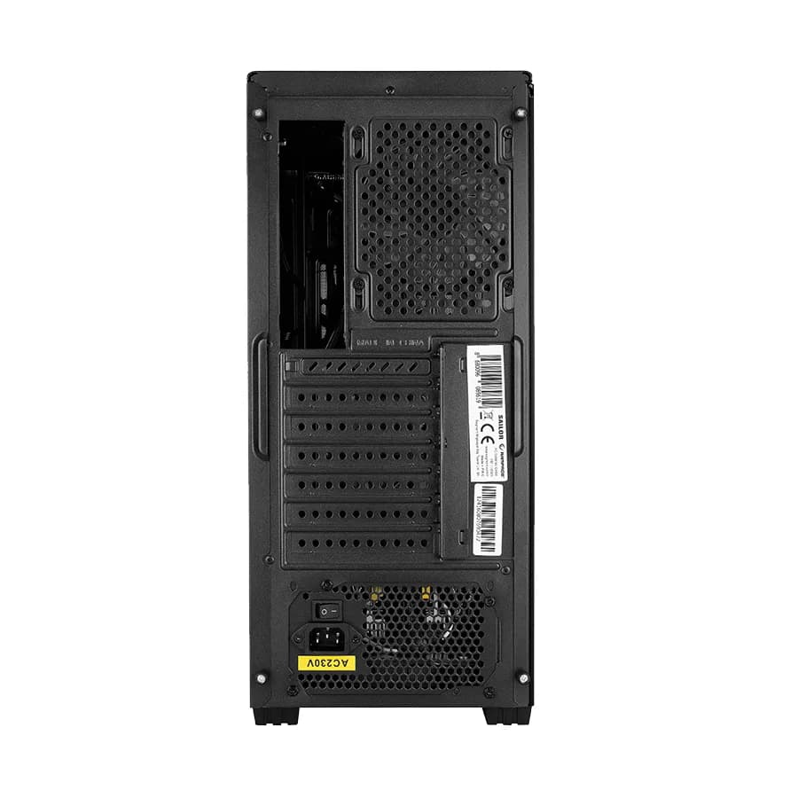 Kućište gaming RAMPAGE HYDRA V2 BLACK Tempered Glass Type-C+USB3.0 4*ARGB Infinity Fan+Hub E-ATX Exclusive Gaming, 39989