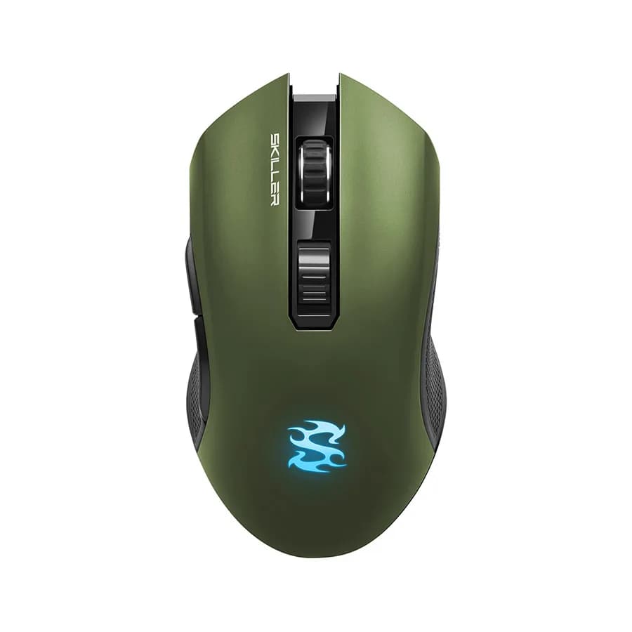 Miš SHARKOON gaming Skiller SGM3, green optical, 6000 dpi, 7 buttons, USB