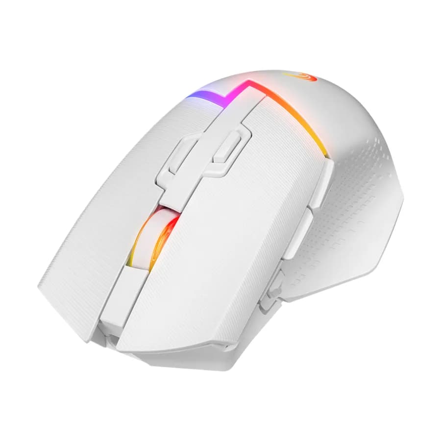 Miš gaming RAMPAGE DROP M3, white, RGB, wireless, 10000dpi, 37713