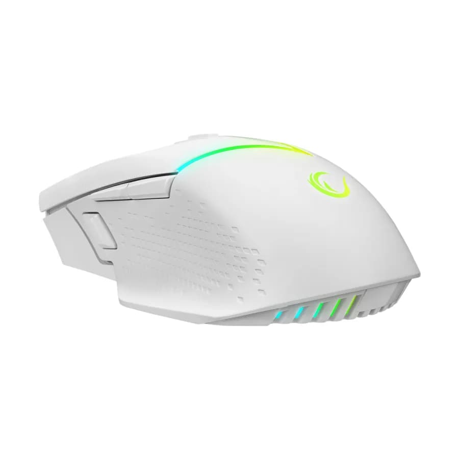 Miš gaming RAMPAGE DROP M3, white, RGB, wireless, 10000dpi, 37713